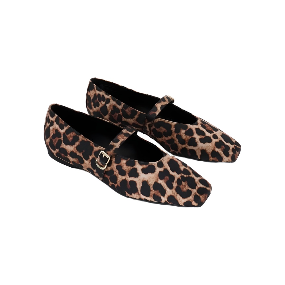 Katy Perry Womens The Evie Mary Jane Flat Leopard Print Size 9M - Picture 4 of 6